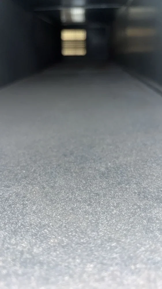 The same duct after cleaning